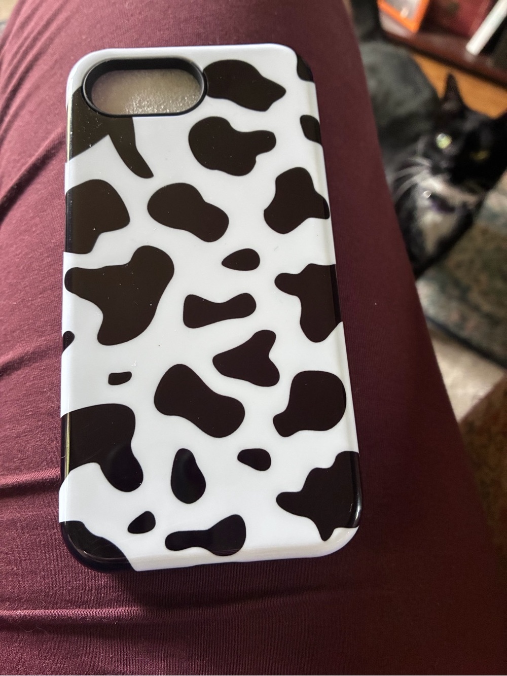 Black & White Cow Print Phone Case 16e/17e iPhone